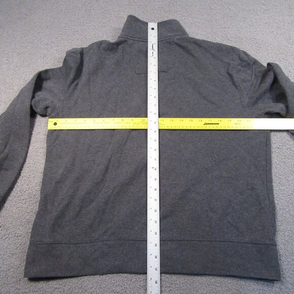 Nautica Men's 1/4 Zip Pullover Large Gray Long Sleeve Sweatshirt Casual - Picture 9 of 10